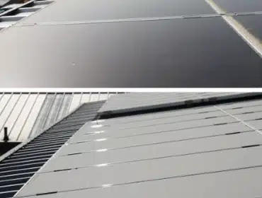 Veys Gebäudereinigung bei der Arbeit: Photovoltaikreinigung